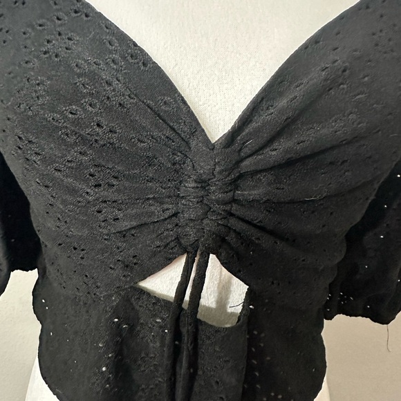 Urban outfitters - Elegant Black Ruched Women's Top - Picture 6 of 6